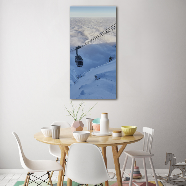 Quadro acrilico verticale Montagne russe