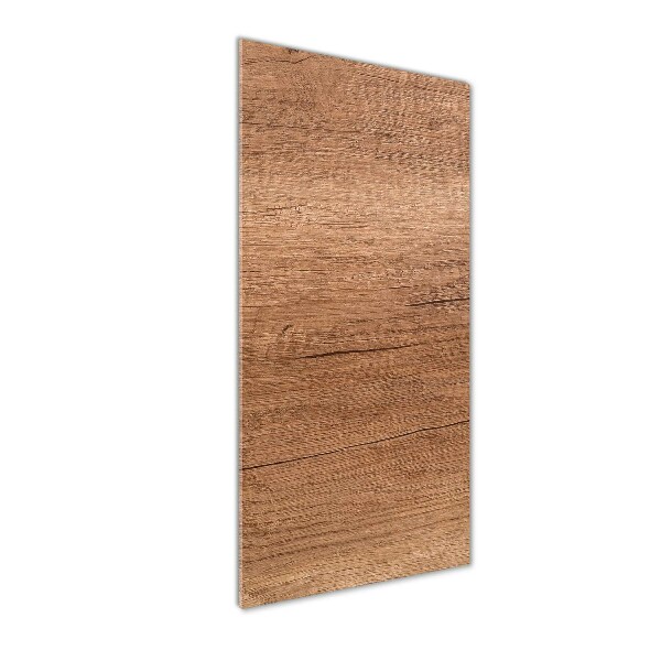 Quadro in vetro acrilico verticale Sfondo in legno