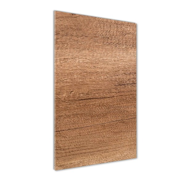 Quadro in vetro acrilico verticale Sfondo in legno