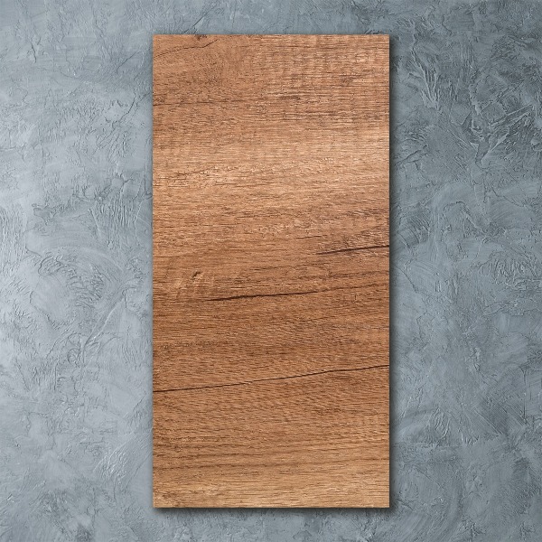 Quadro in vetro acrilico verticale Sfondo in legno