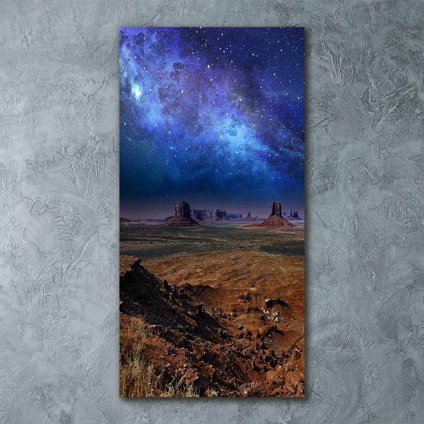 Quadro acrilico verticale Cielo stellato