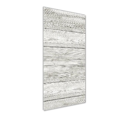 Quadro stampa su vetro acrilico verticale Sfondo in legno