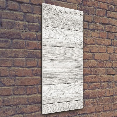 Quadro stampa su vetro acrilico verticale Sfondo in legno