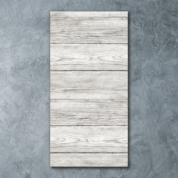 Quadro stampa su vetro acrilico verticale Sfondo in legno