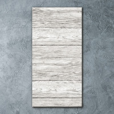 Quadro stampa su vetro acrilico verticale Sfondo in legno