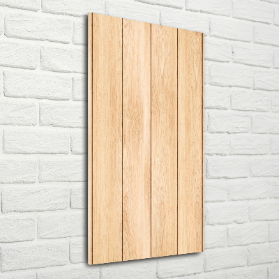 Quadro in vetro acrilico verticale Sfondo in legno