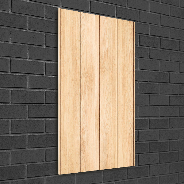 Quadro in vetro acrilico verticale Sfondo in legno