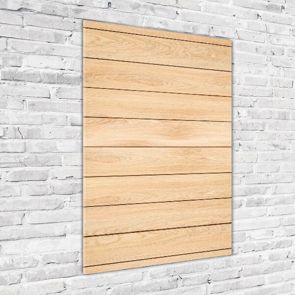 Quadro in vetro acrilico verticale Sfondo in legno