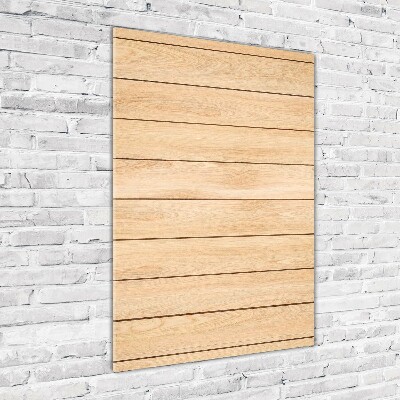 Quadro in vetro acrilico verticale Sfondo in legno