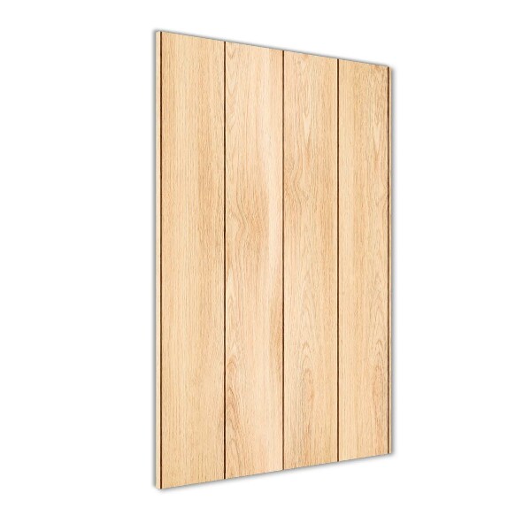 Quadro in vetro acrilico verticale Sfondo in legno