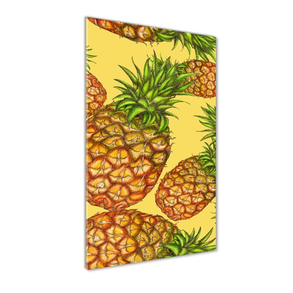 Quadro acrilico verticale Ananas