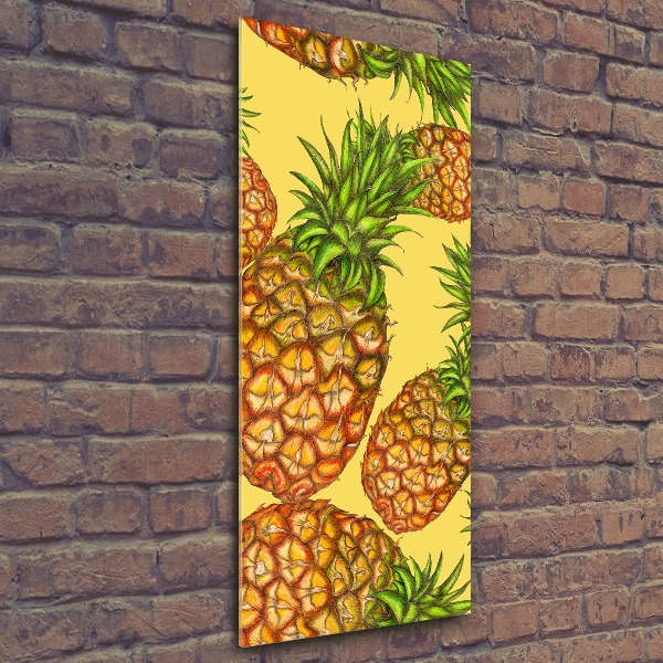 Quadro acrilico verticale Ananas