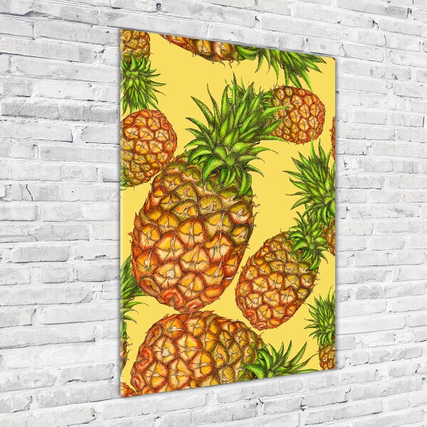 Quadro acrilico verticale Ananas
