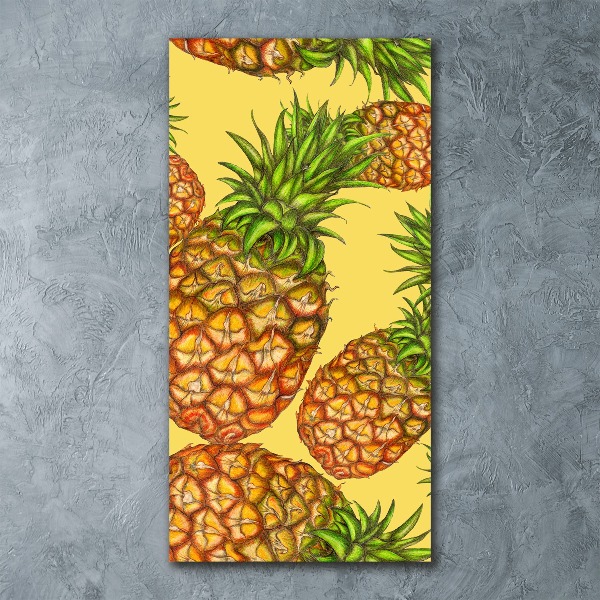 Quadro acrilico verticale Ananas