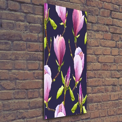 Quadro vetro acrilico verticale Magnolia