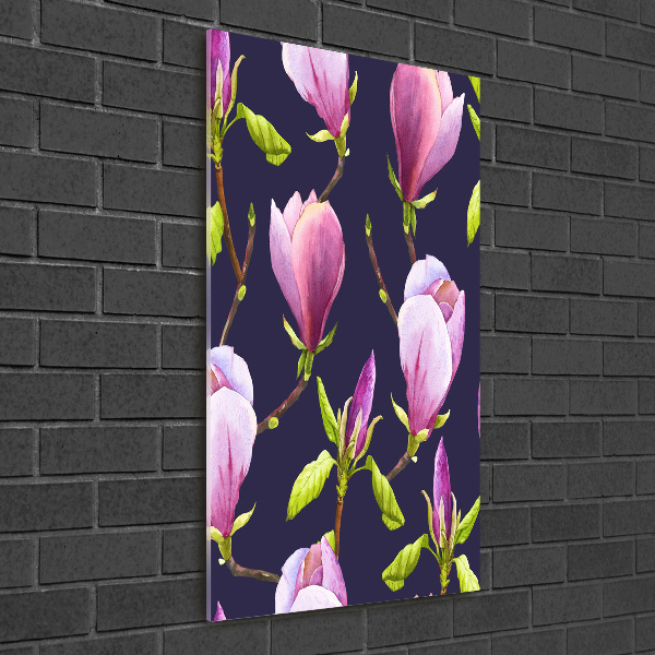 Quadro vetro acrilico verticale Magnolia