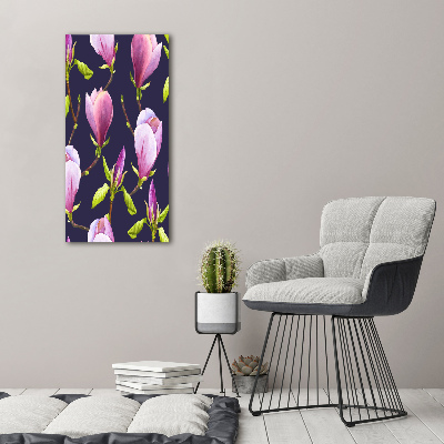 Quadro vetro acrilico verticale Magnolia