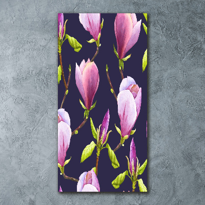 Quadro vetro acrilico verticale Magnolia