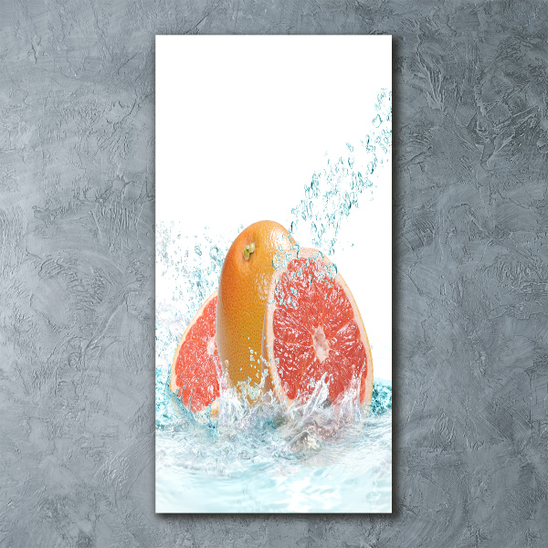 Quadro stampa su vetro acrilico verticale Pompelmi