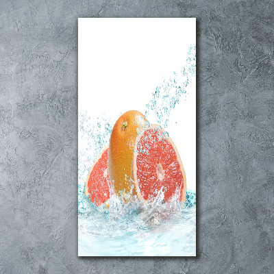 Quadro stampa su vetro acrilico verticale Pompelmi