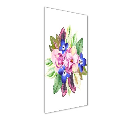 Quadro acrilico verticale Un mazzo di fiori