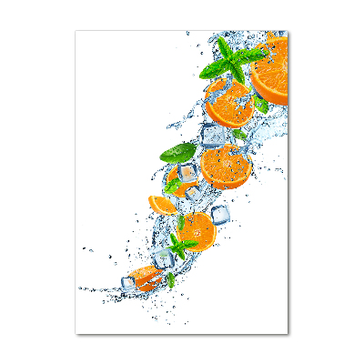 Quadro acrilico verticale Arance