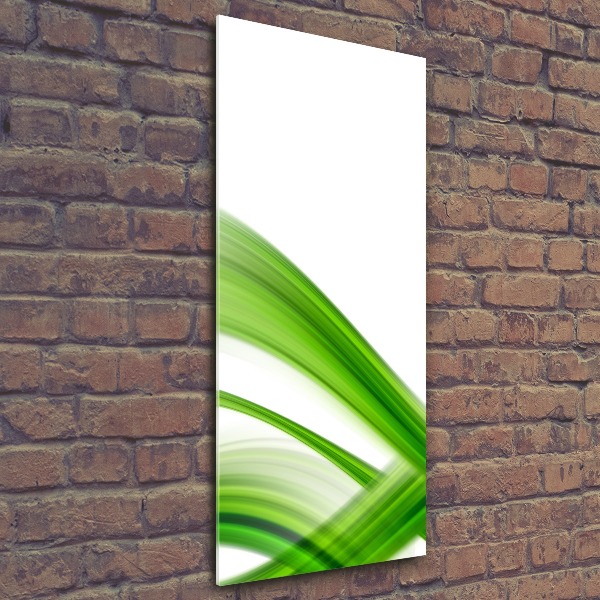 Quadro vetro acrilico verticale Onda astratta