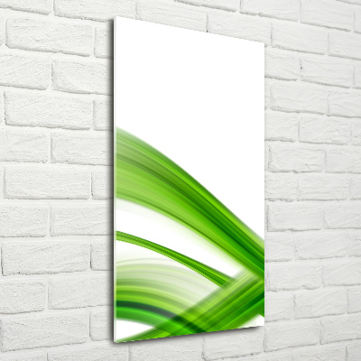 Quadro vetro acrilico verticale Onda astratta