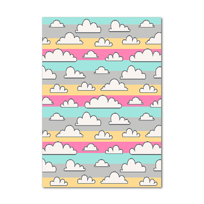 Quadro acrilico verticale Sfondo di nuvole colorate