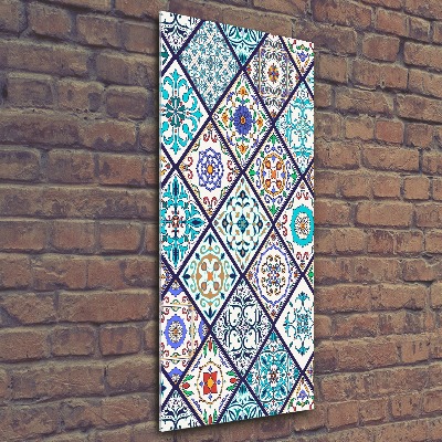 Quadro stampa su vetro acrilico verticale Piastrelle in ceramica