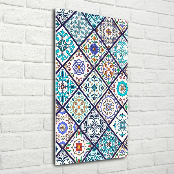 Quadro stampa su vetro acrilico verticale Piastrelle in ceramica