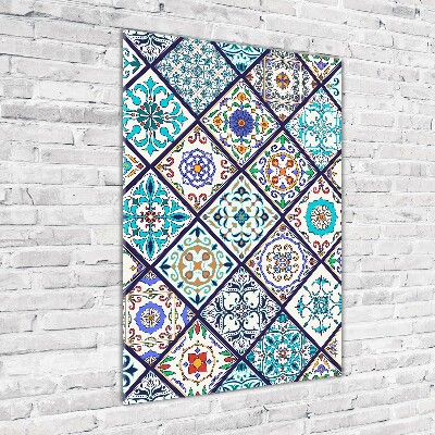 Quadro stampa su vetro acrilico verticale Piastrelle in ceramica