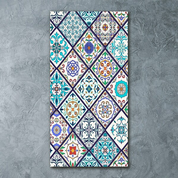 Quadro stampa su vetro acrilico verticale Piastrelle in ceramica