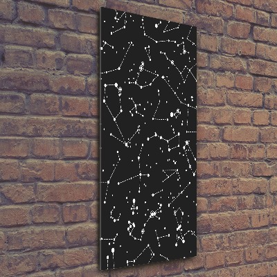 Quadro in vetro acrilico verticale Costellazione