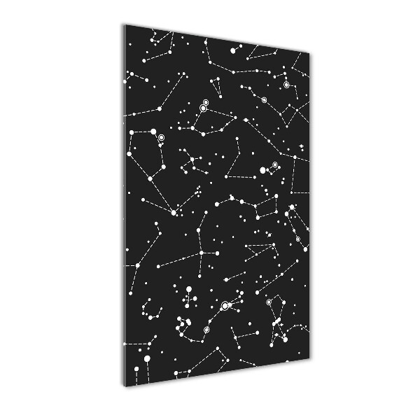 Quadro in vetro acrilico verticale Costellazione