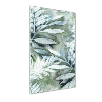 Quadro acrilico verticale Foglie