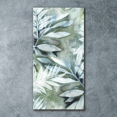 Quadro acrilico verticale Foglie