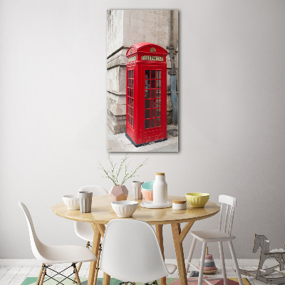 Quadro vetro acrilico verticale Londra