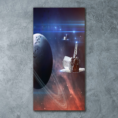 Quadro acrilico verticale Astronave