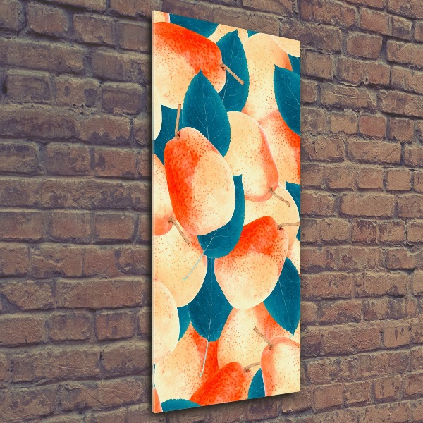 Quadro vetro acrilico verticale Pere