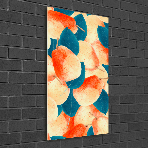 Quadro vetro acrilico verticale Pere