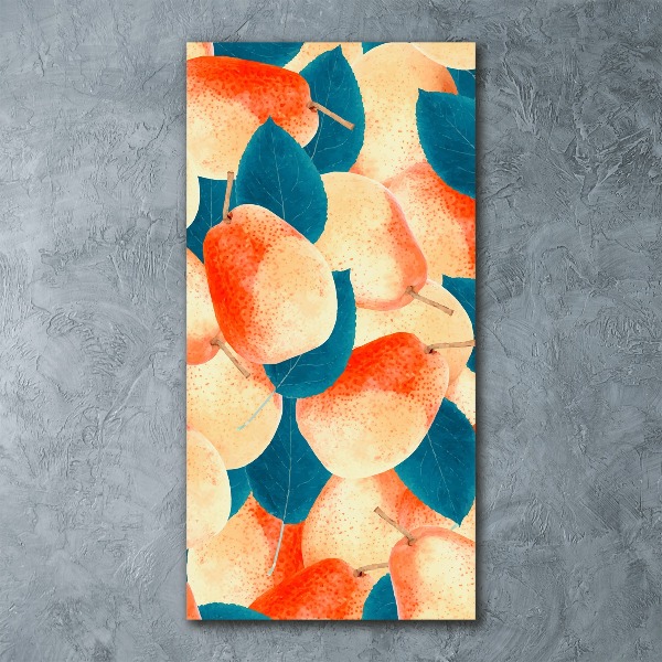 Quadro vetro acrilico verticale Pere