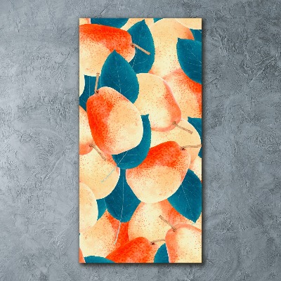 Quadro vetro acrilico verticale Pere