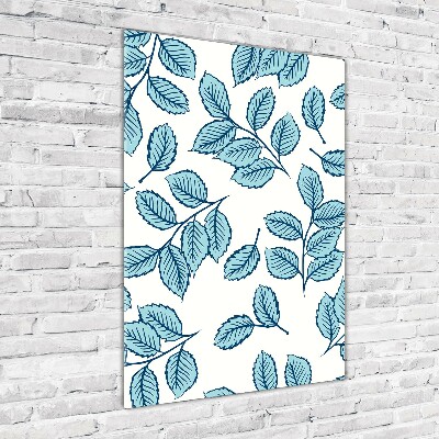 Quadro in vetro acrilico verticale Foglie