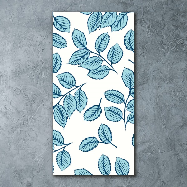 Quadro in vetro acrilico verticale Foglie