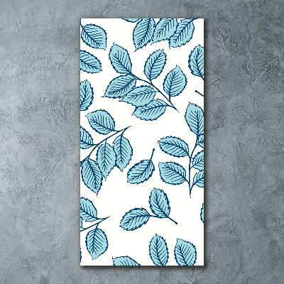 Quadro in vetro acrilico verticale Foglie