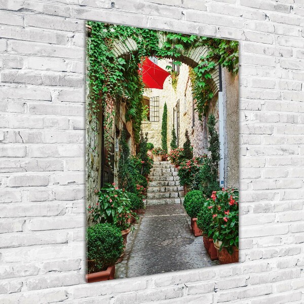 Quadro in vetro acrilico verticale Le strade di Francia