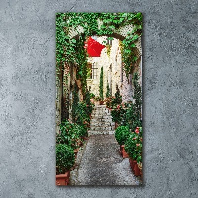 Quadro in vetro acrilico verticale Le strade di Francia