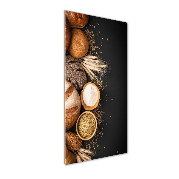 Quadro stampa su vetro acrilico verticale Pane
