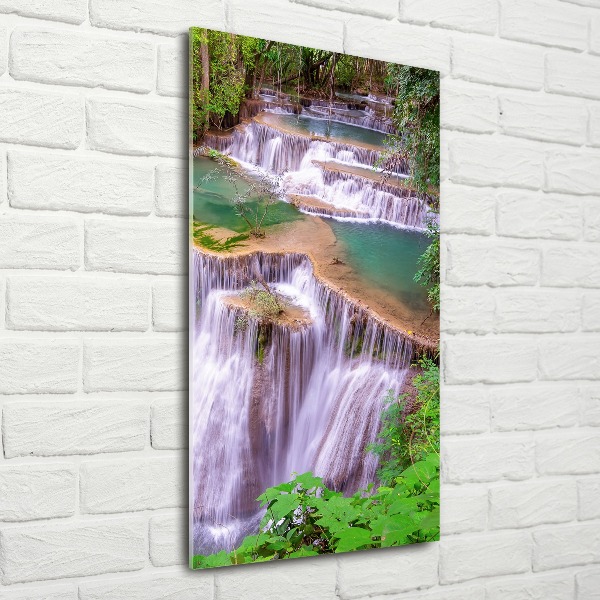 Quadro in vetro acrilico verticale Cascata